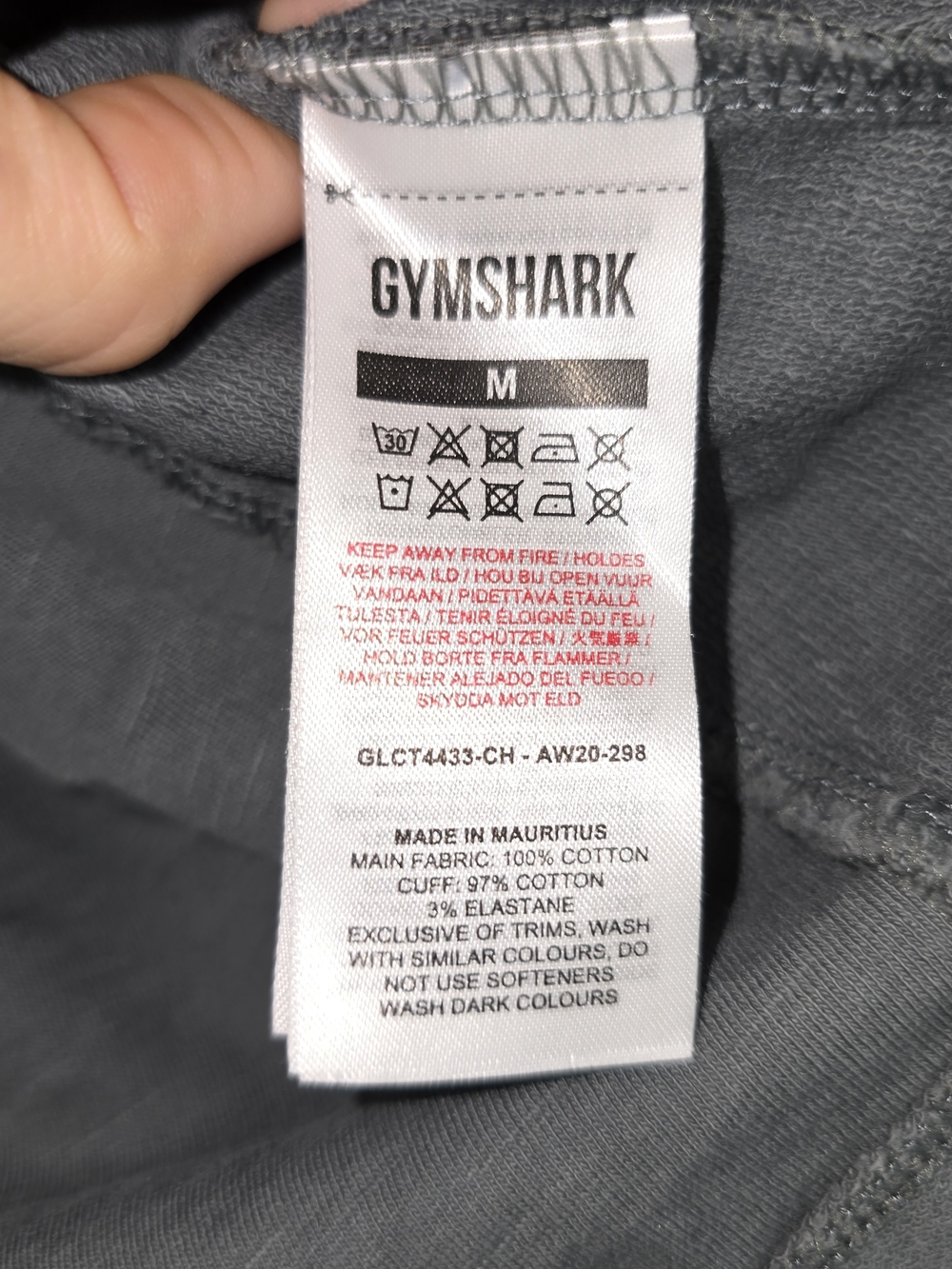 Gymshark Gray Cropped Long-Sleeve Crew Top - Picture 4 of 5